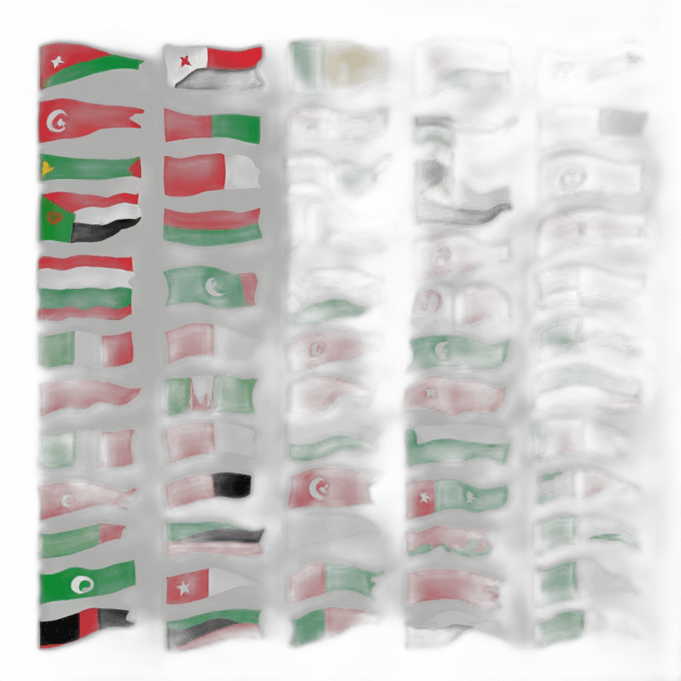 algeria tunisia morroco libya mauritania and egypt flags mixed in one flag emoji