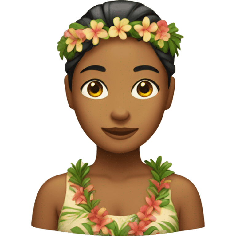 Hawaiian woman  emoji