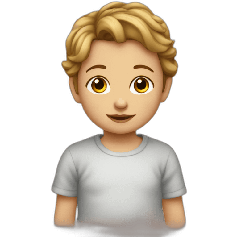 enfant dans les bras de sa mère emoji