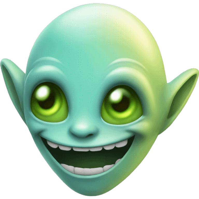 Happy alien  emoji