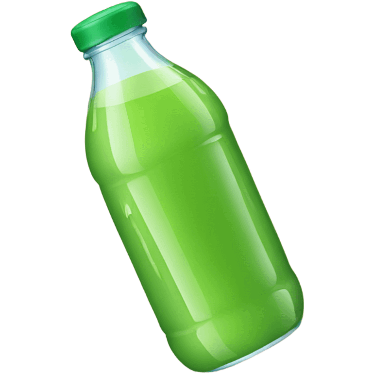 Bottled green juice emoji