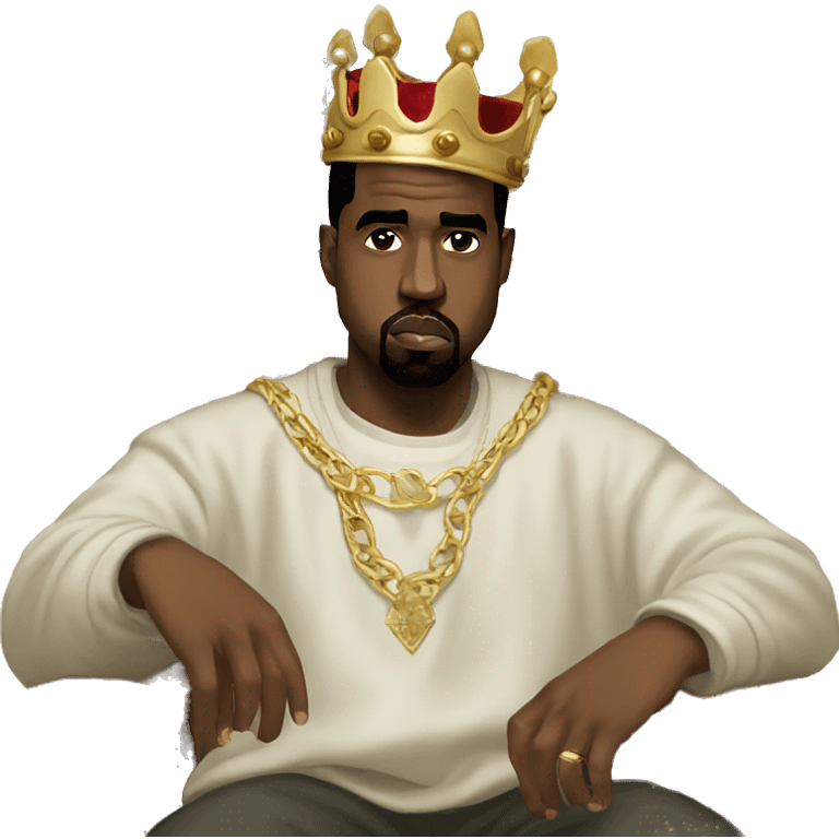 Kanye West As a king emoji