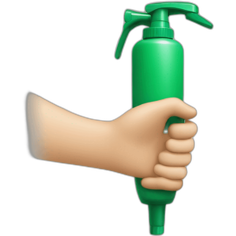 hands sprayer for plants emoji