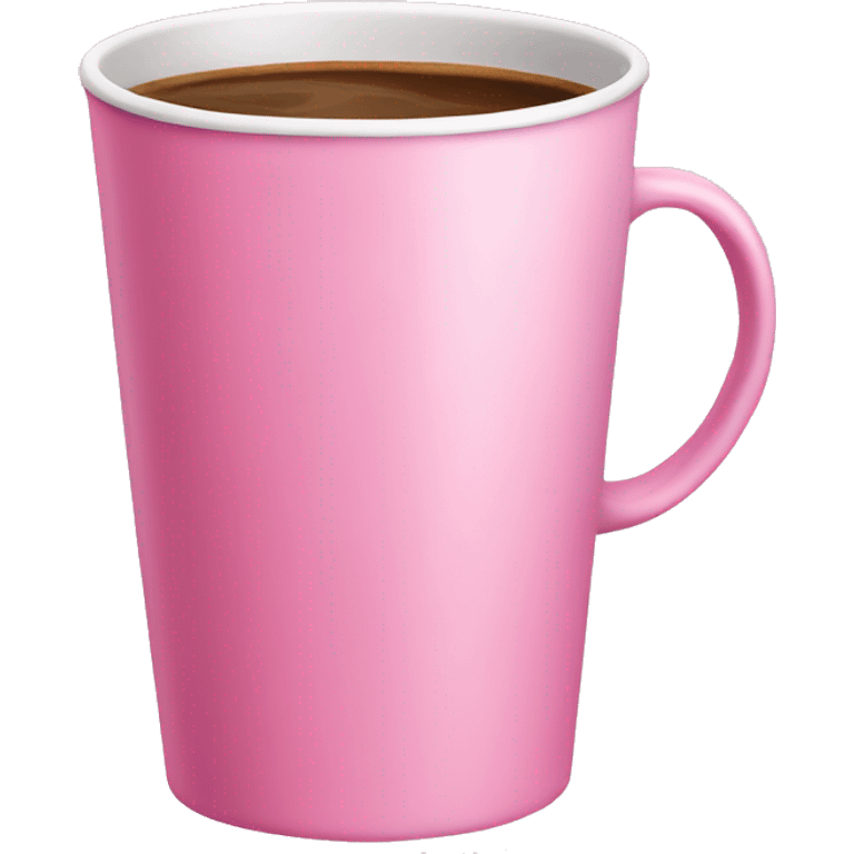 Pink coffee cup emoji