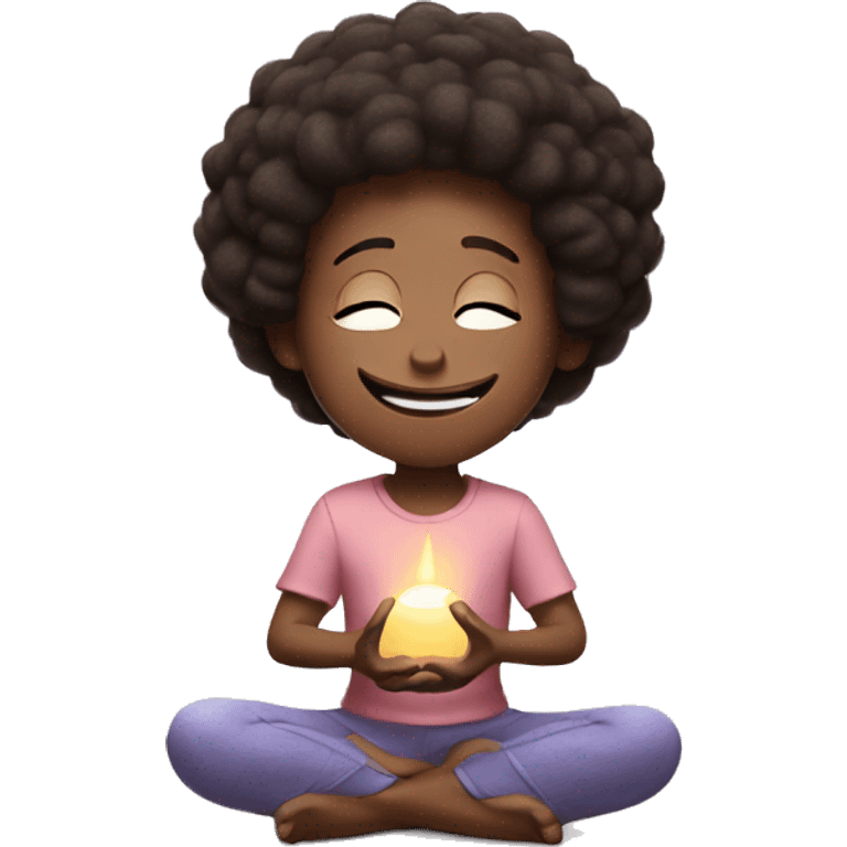 joy from inside out meditating emoji