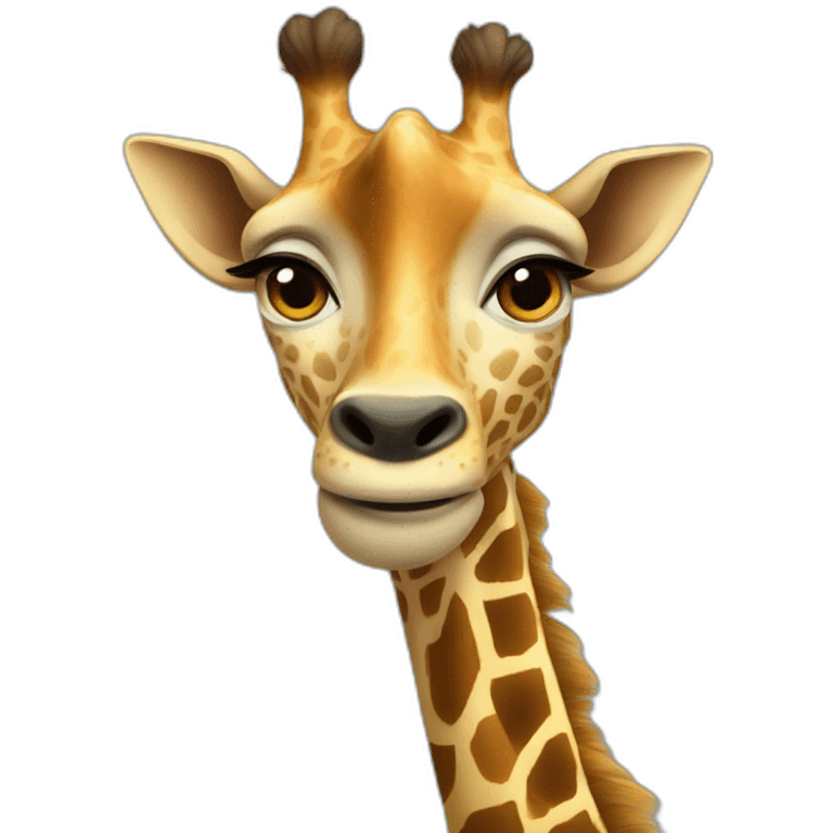 Girafe x humain emoji