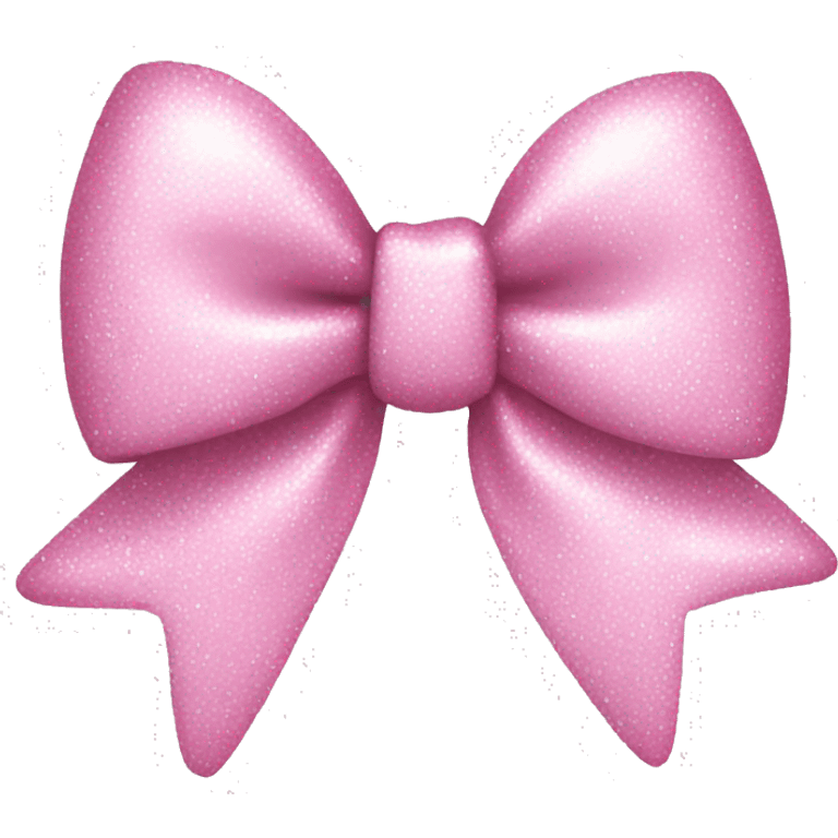 sparkly pastel pink bow emoji