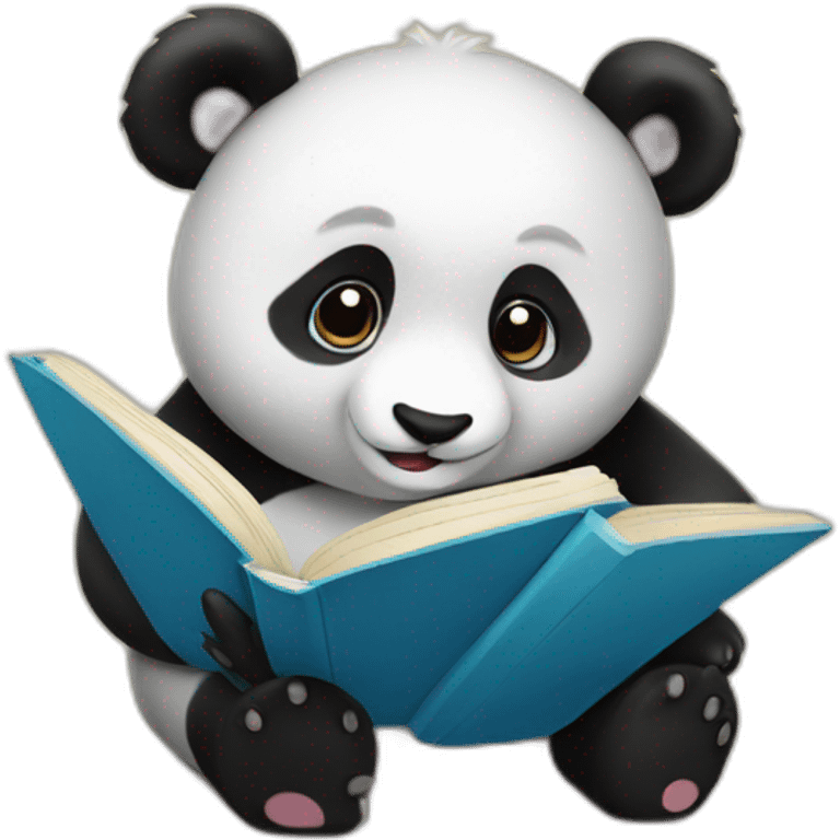 Panda with a book emoji