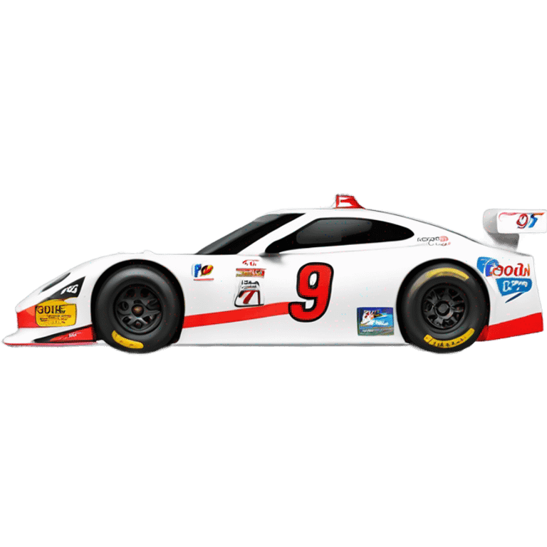 stock racecar side view emoji