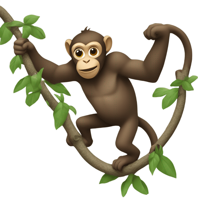 Monkey climber emoji