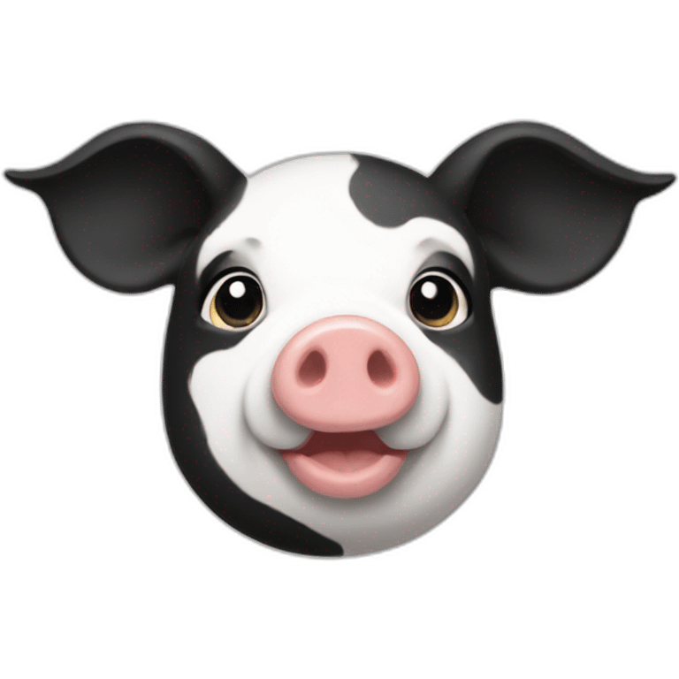 black and white quinea pig emoji