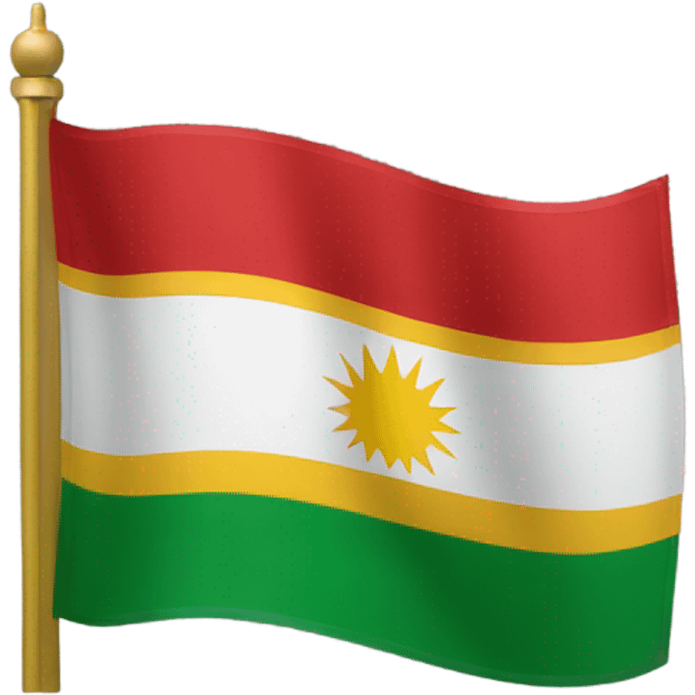 Kurdistan flag as emoji emoji