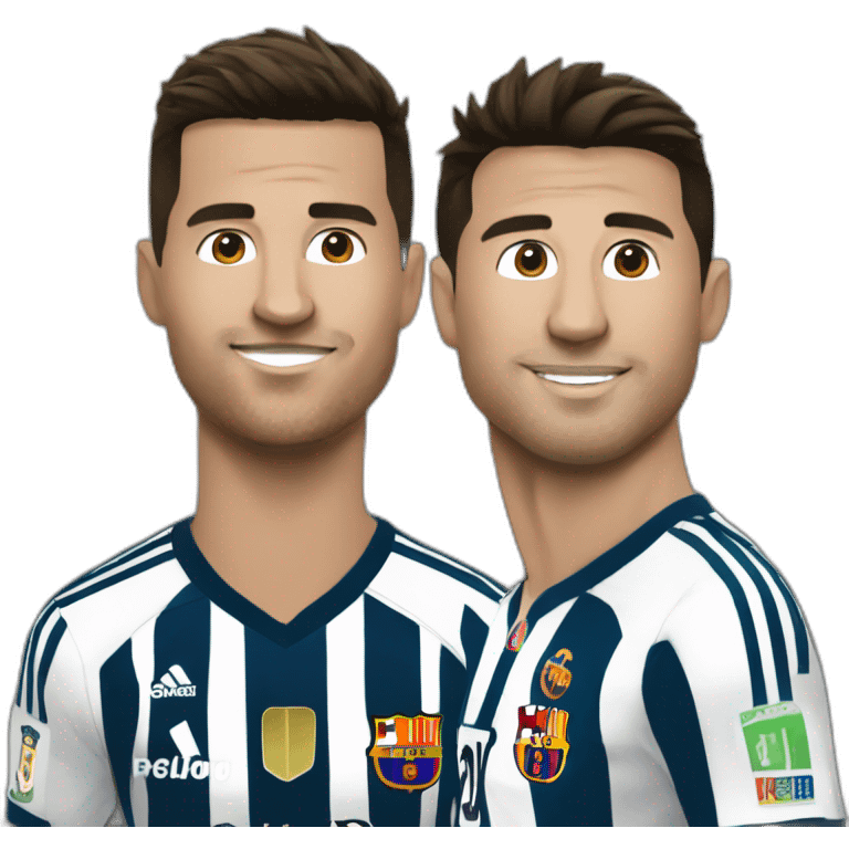 Ronaldo marche sur messi emoji