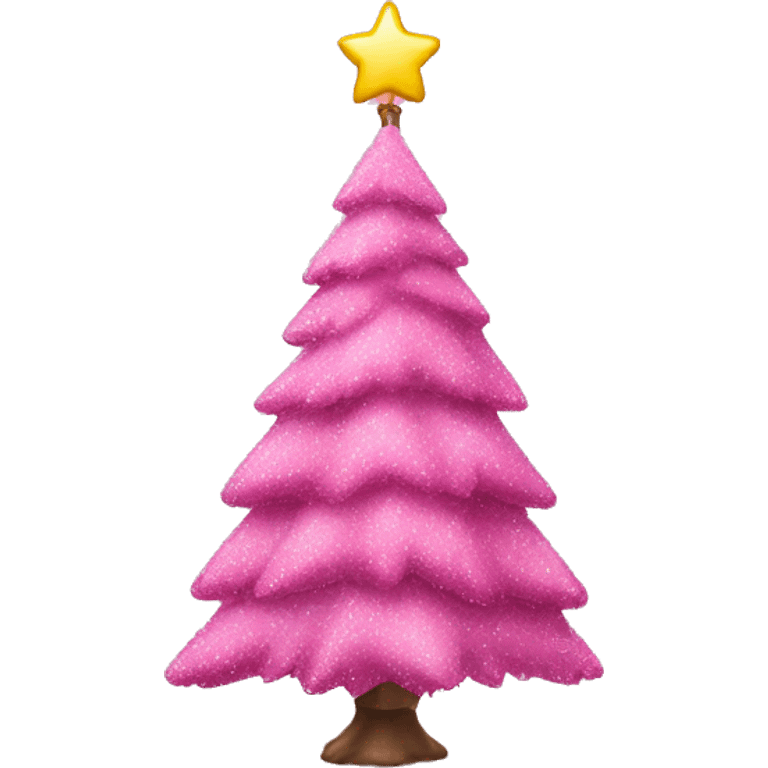 pink christmas tree emoji