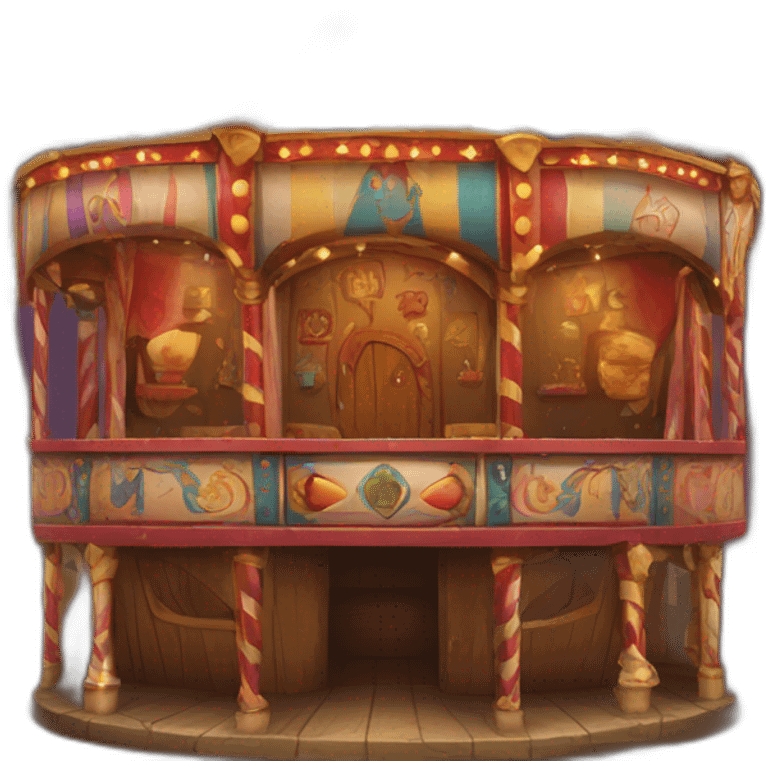 medieval funhouse decorated in a carnival way emoji