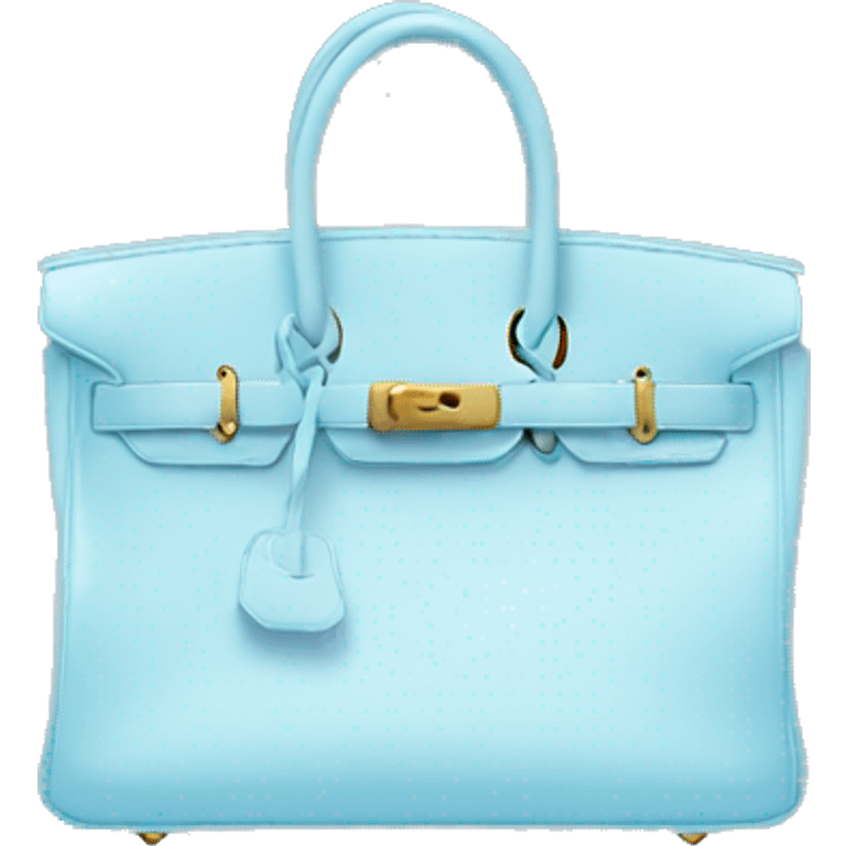 Light blue birkin bag  emoji