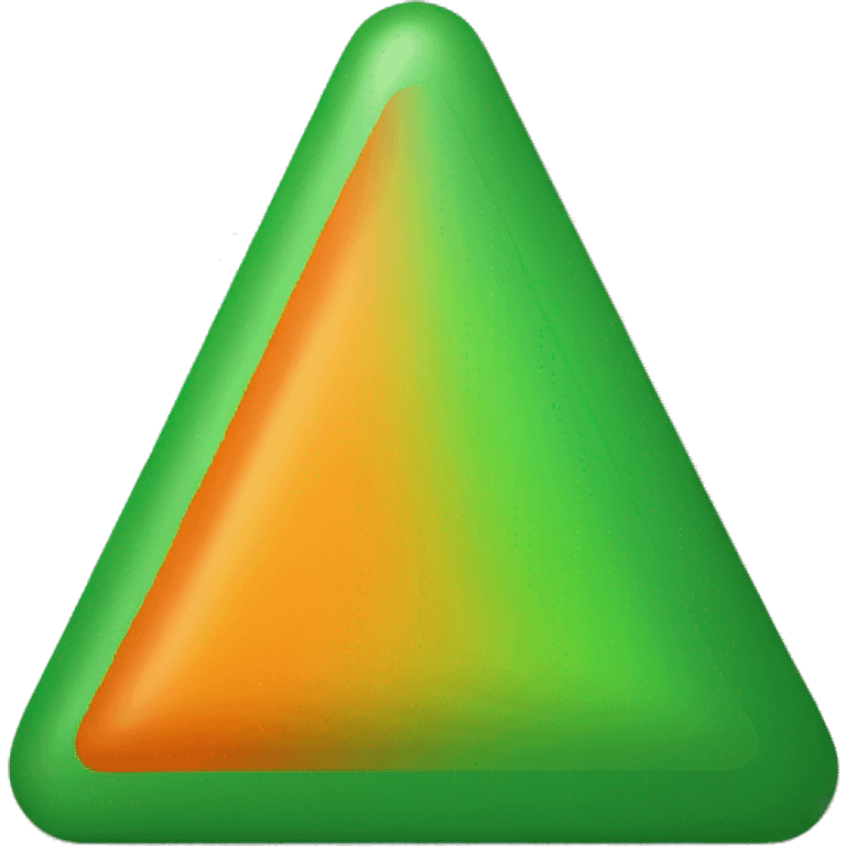 green and orange triangle emoji