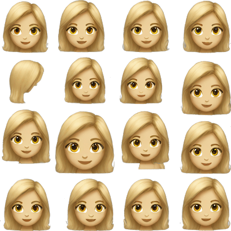 Girl TI tech with blond hair  emoji