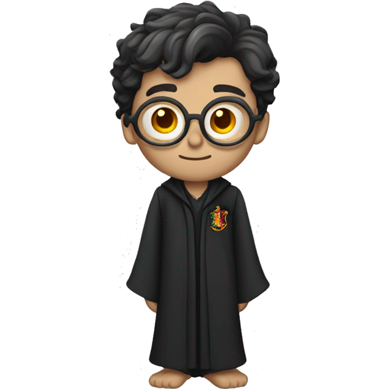 full body Harry Potter in robe laying down tired  emoji