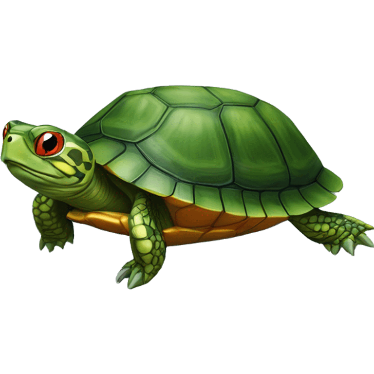 Red-eared slider turtle terrapin emoji