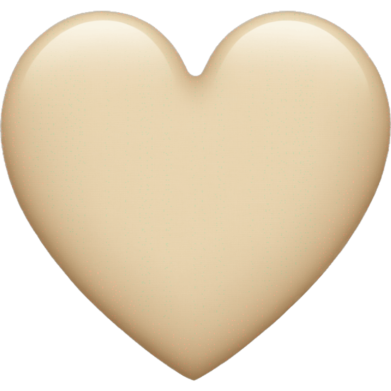 Beige color heart emoji