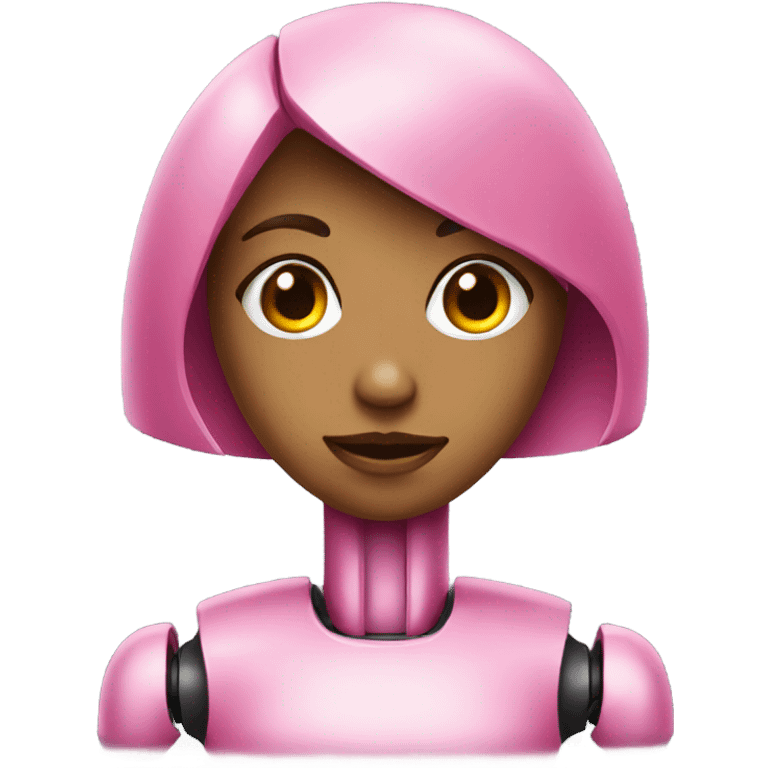 Pink robot girl  emoji