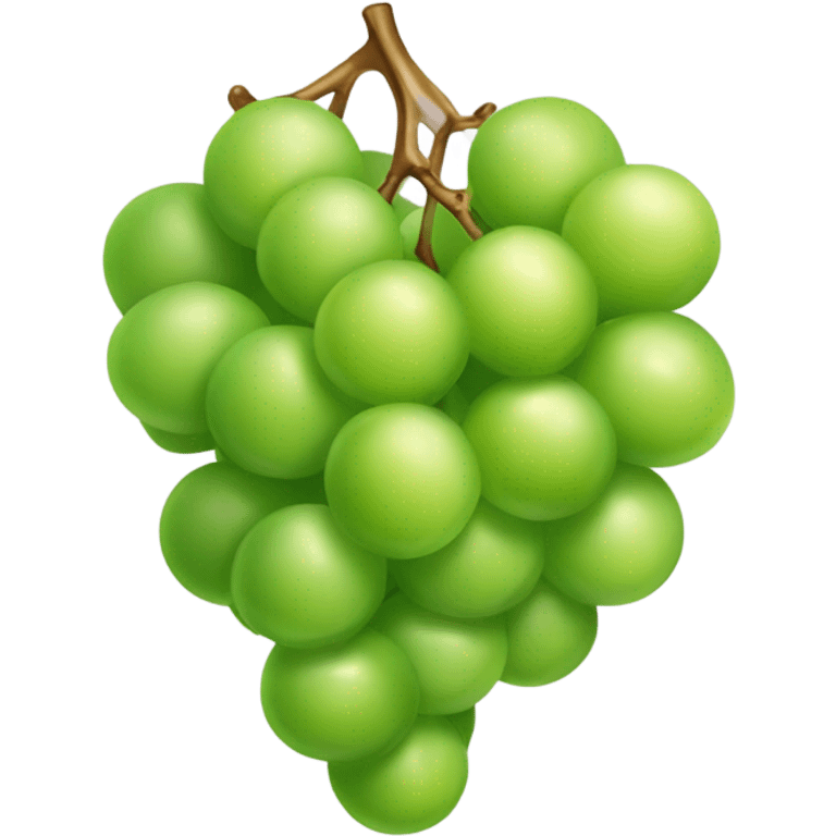 Bunch of green grapes emoji