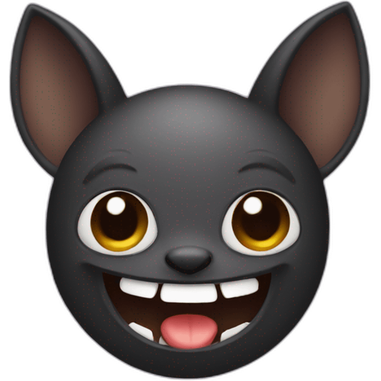 bat making a silly face emoji