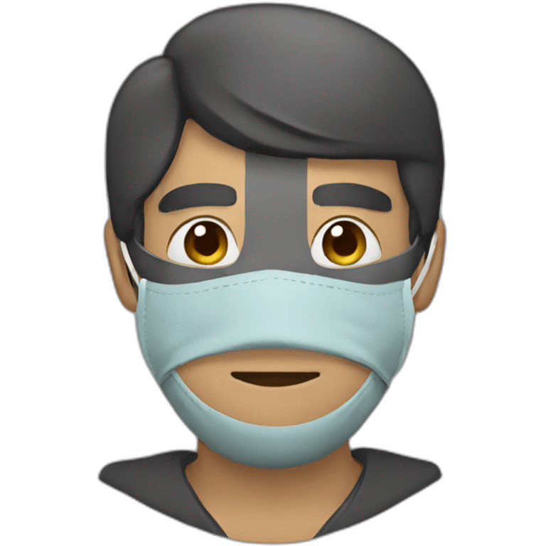 A man wearing a mask  emoji