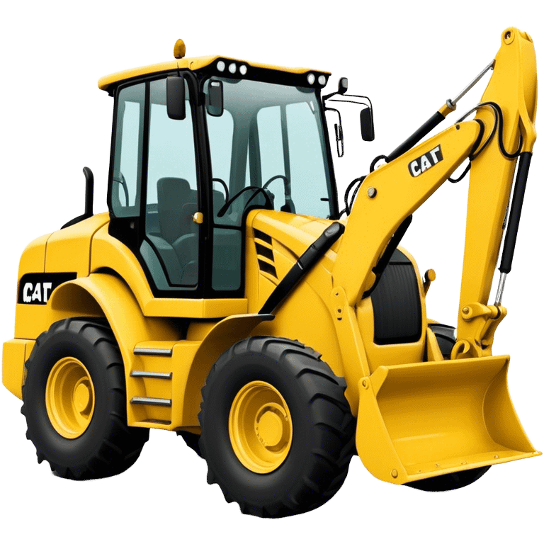 Backhoe Loader - Caterpillar 430F (Model Year: 2021) (Iconic colour: Yellow) emoji