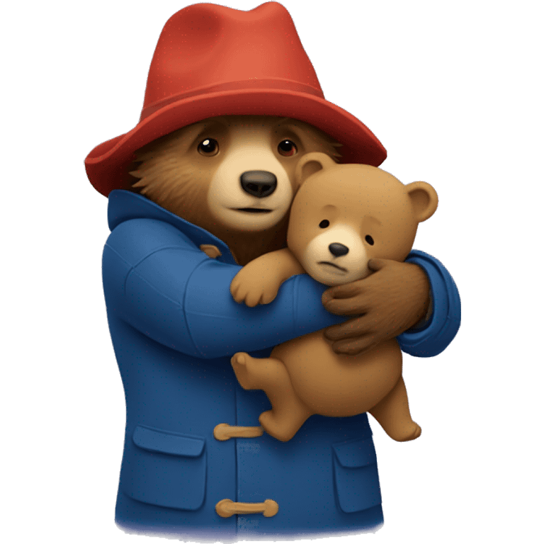 Animated Paddington bear hugging emoji