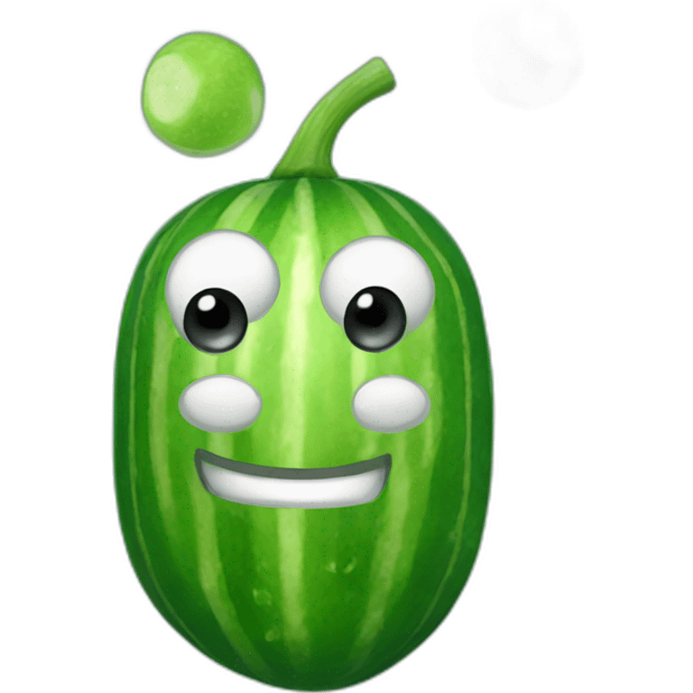 cucumber with two billiard balls emoji