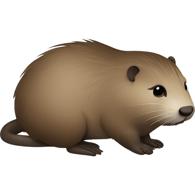 Cute Nutria animal emoji