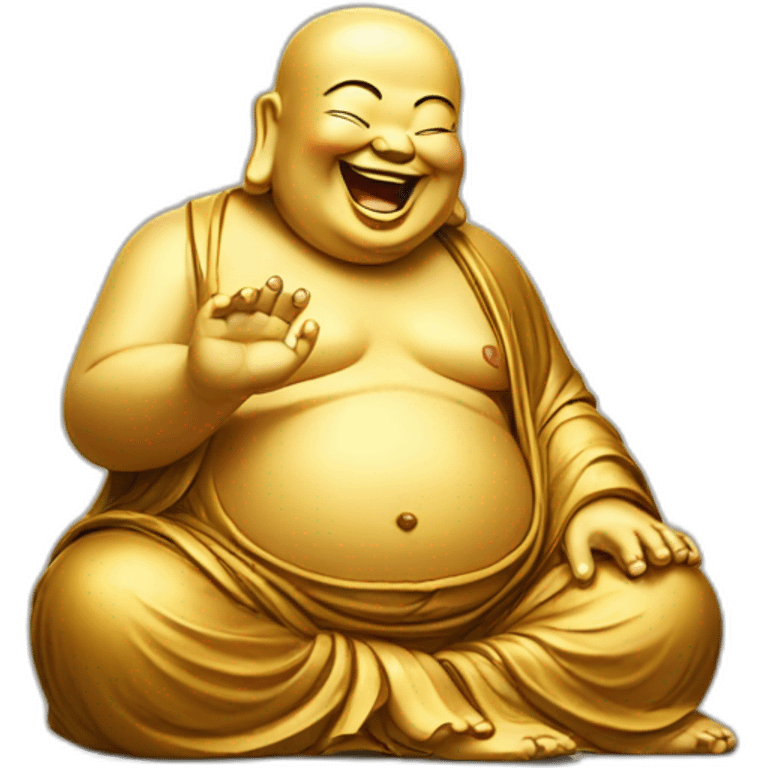 Laughing buddha emoji