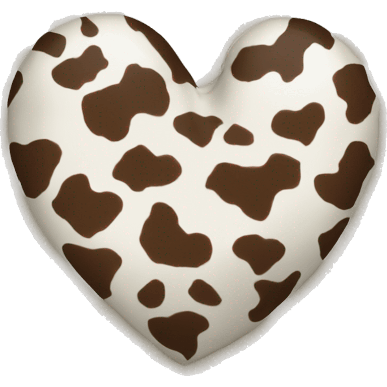 cow print heart  emoji