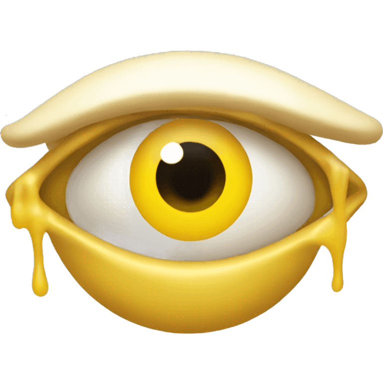 eye twitch yellow face  emoji