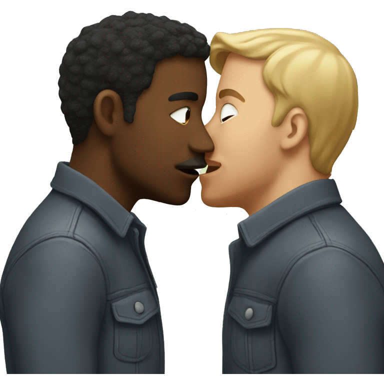 2 men kissing emoji