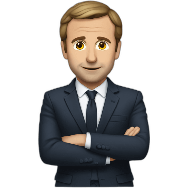 Macron pleure emoji