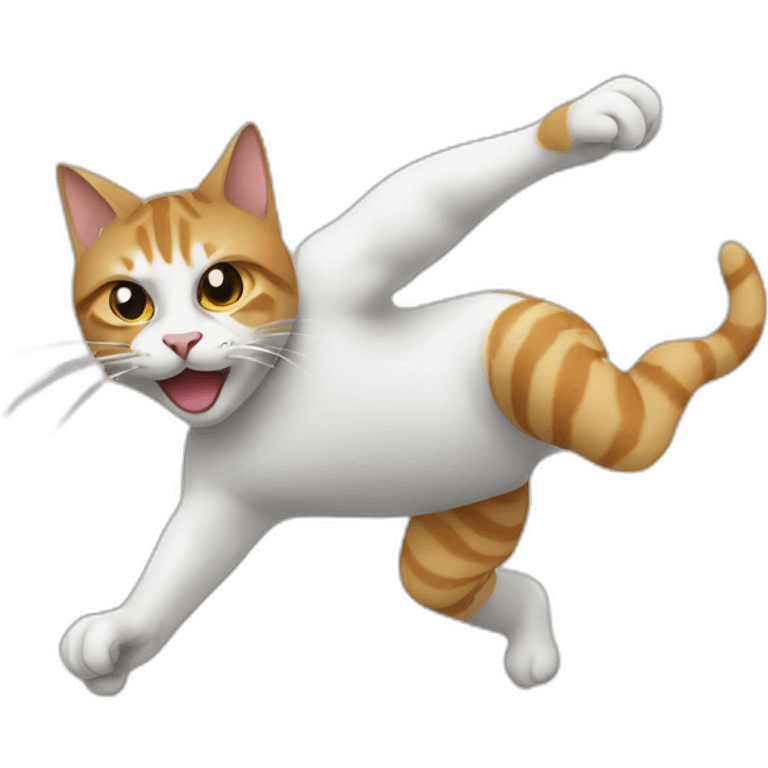 Cat breakdance emoji