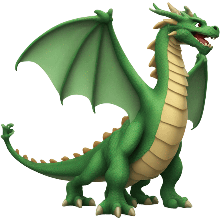 Dragon with big feet emoji