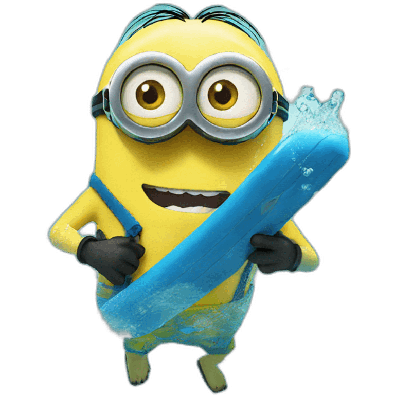 minion swiming emoji