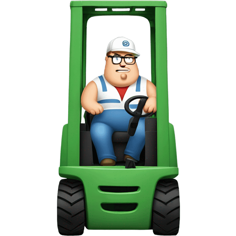 Peter griffin driving a forklift  emoji