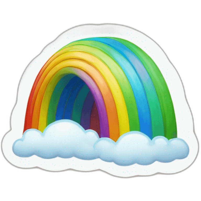 Happy rainbow emoji