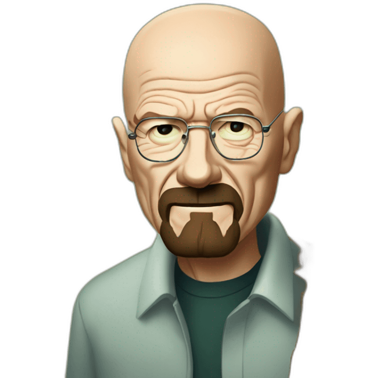 Walter white biting a tree emoji