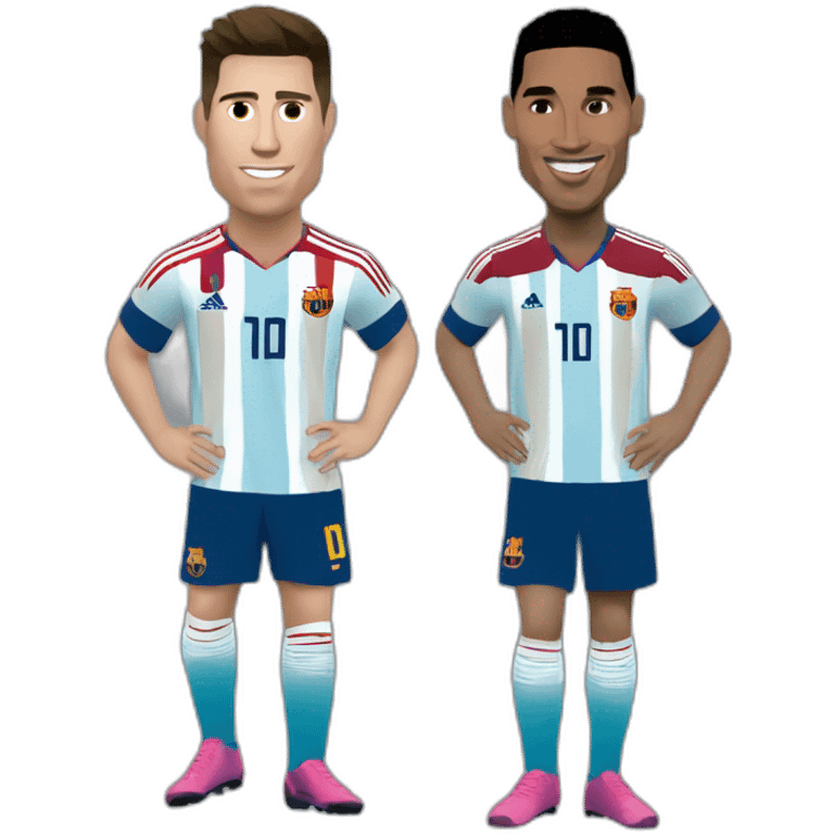 Ronaldo et Messi emoji