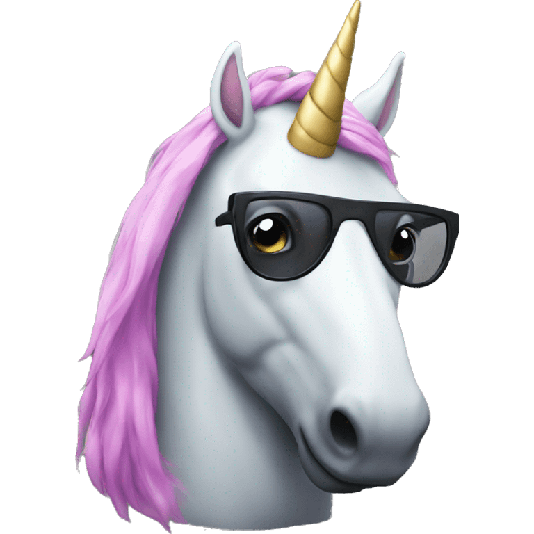 black tech geek unicorn with gla emoji