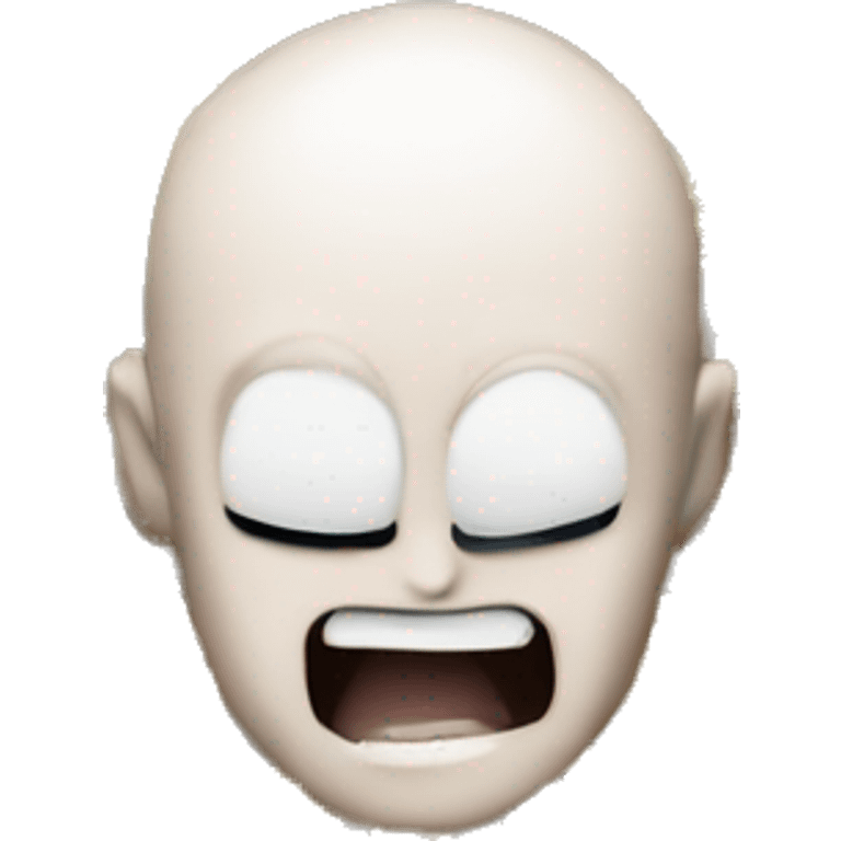 Emoji saitama yang menpukul monster emoji