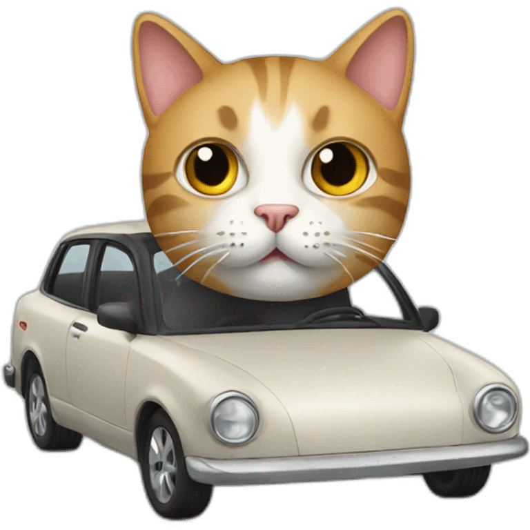 cat in a car emoji