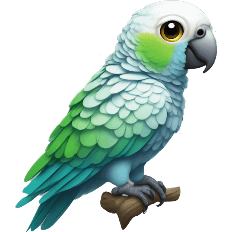 cyborg parakeet emoji