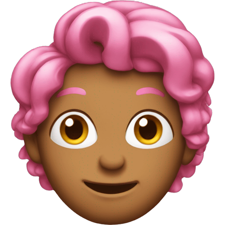 cashew with pink hair funny emoji